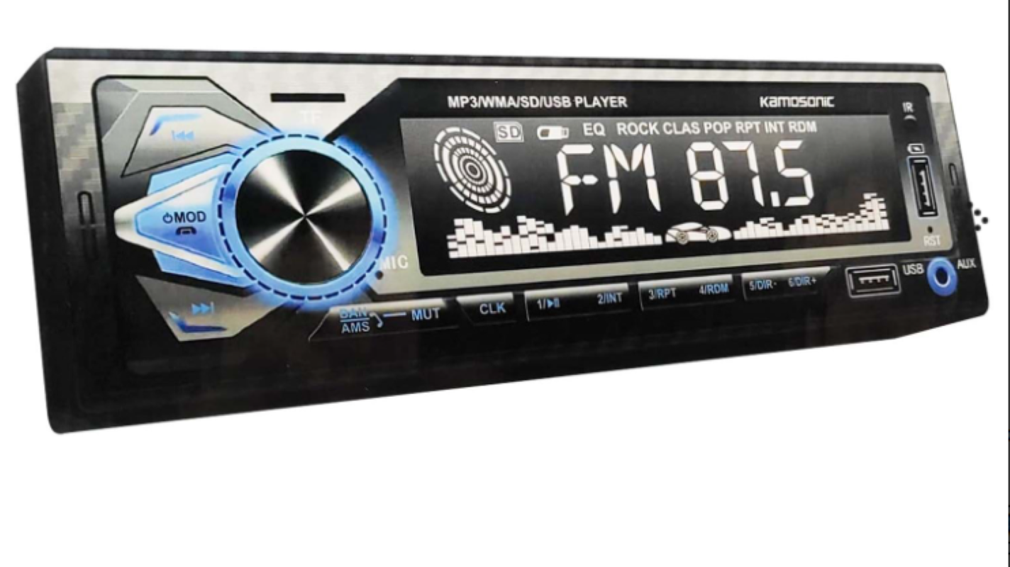 Beta Elektronik - Kamosonic KS-MX804 4×50 Watt Bluetooth+Mp3+Wma+Fm+Usb+Sd Oynatıcılı Oto Teyp