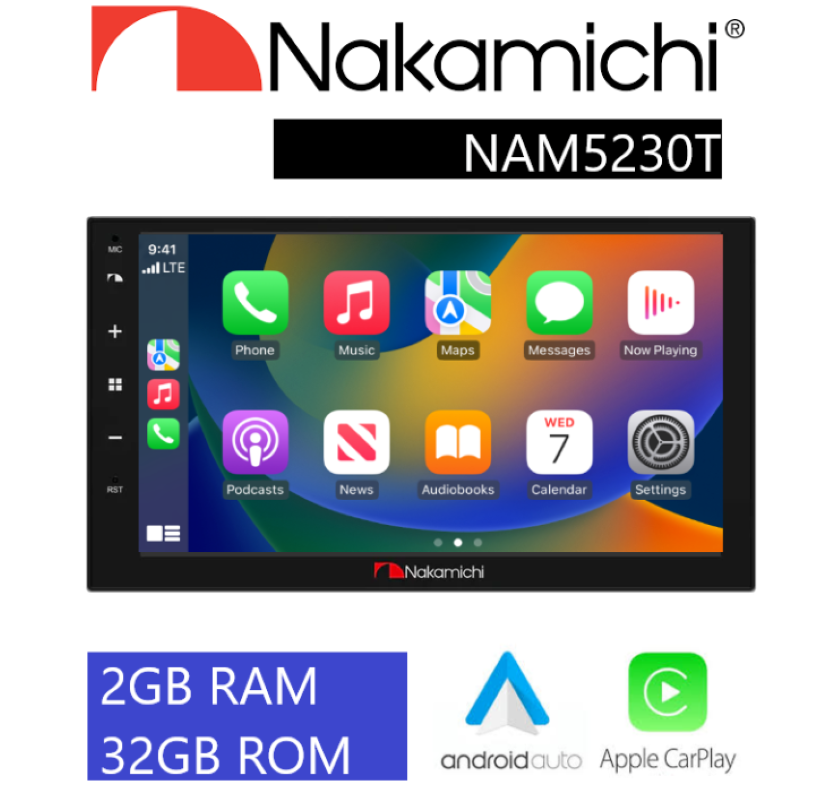 Beta Elektronik - NAKAMİCHİ NAM5230T-UX ANDROİD 13 2+32 CARPLAY MULTİMEDYA