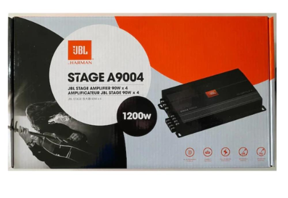 Beta Elektronik - Jbl Stage A9004 Class-D 4 Channel 4 x 90W RMS Car Amplifier